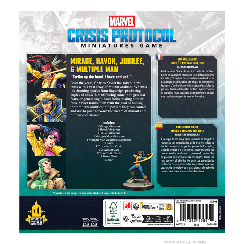 Marvel: Crisis Protocol - Mirage, Havok, Jubilee & Multiple Man