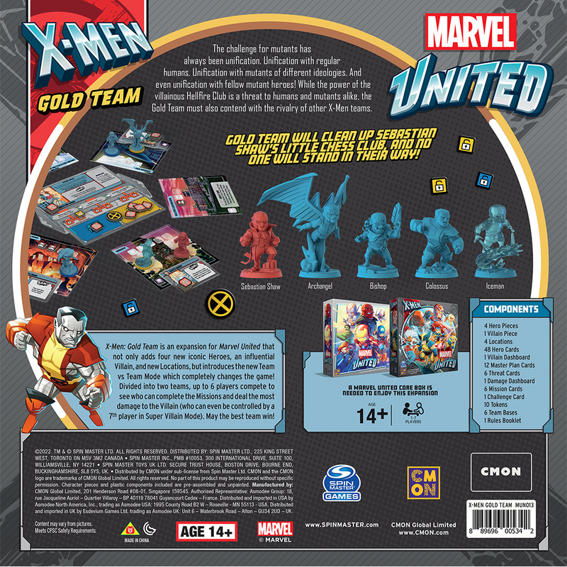 Marvel United: X-men Gold Team [Expansion Game]