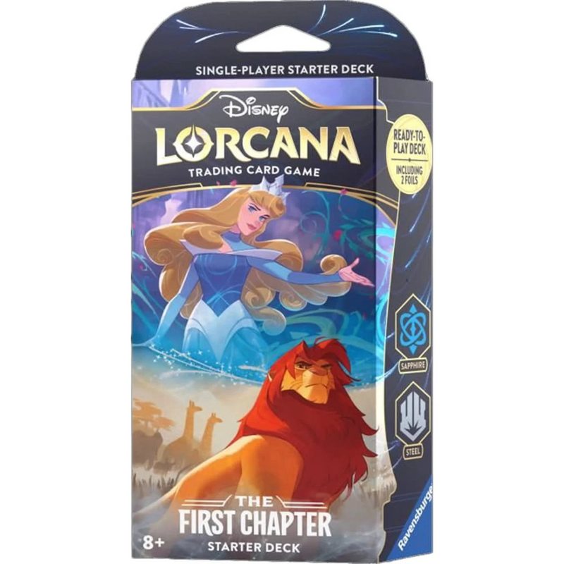 Disney Lorcana TCG: The First Chapter - Starter Deck (Sapphire & Steel Disney Lorcana TCG: The First Chapter - Starter Deck (Sapphire & Steel