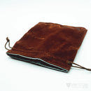 Die Hard Dice Velvet Dice Bag - Medium Brown