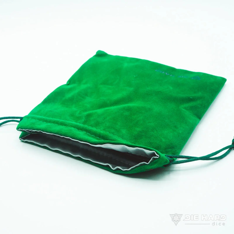 Die Hard Dice Velvet Dice Bag - Medium Green