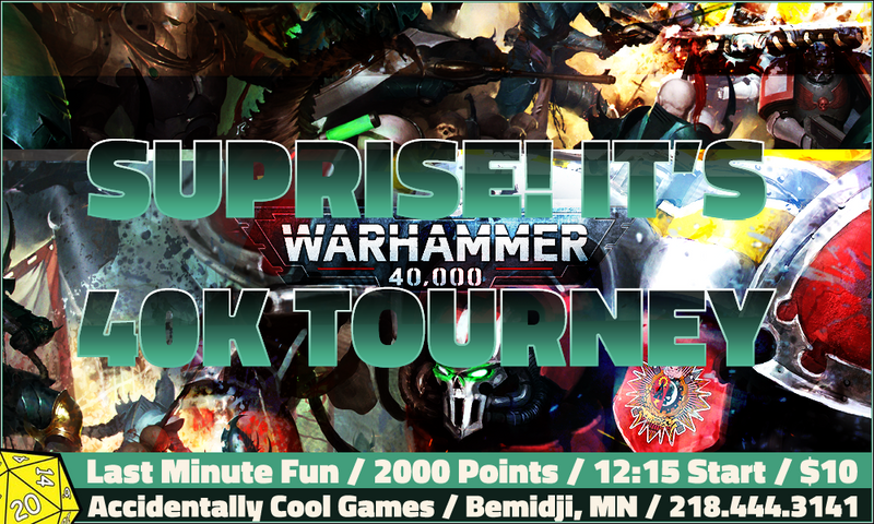 ACG Event - Warhammer 40,000: Suprise! Its a 40k Tourney!  **In-Store Event** (10/11/2025)