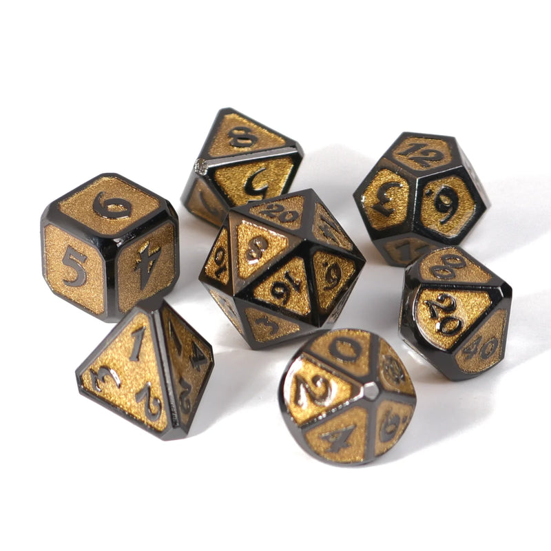 Die Hard Dice - Metal RPG Polyhedral Dice Set - Unholy Smite [7pc]