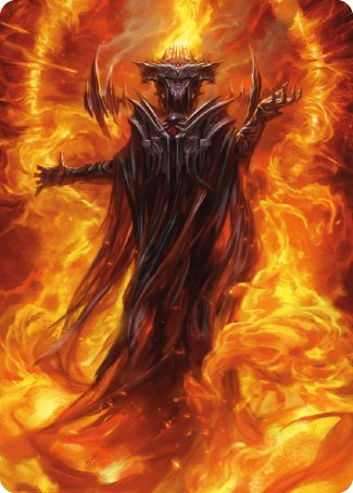 mtg art cards Sauron, the Dark Lord Art Card [The Lord of the Rings: Tales of Middle