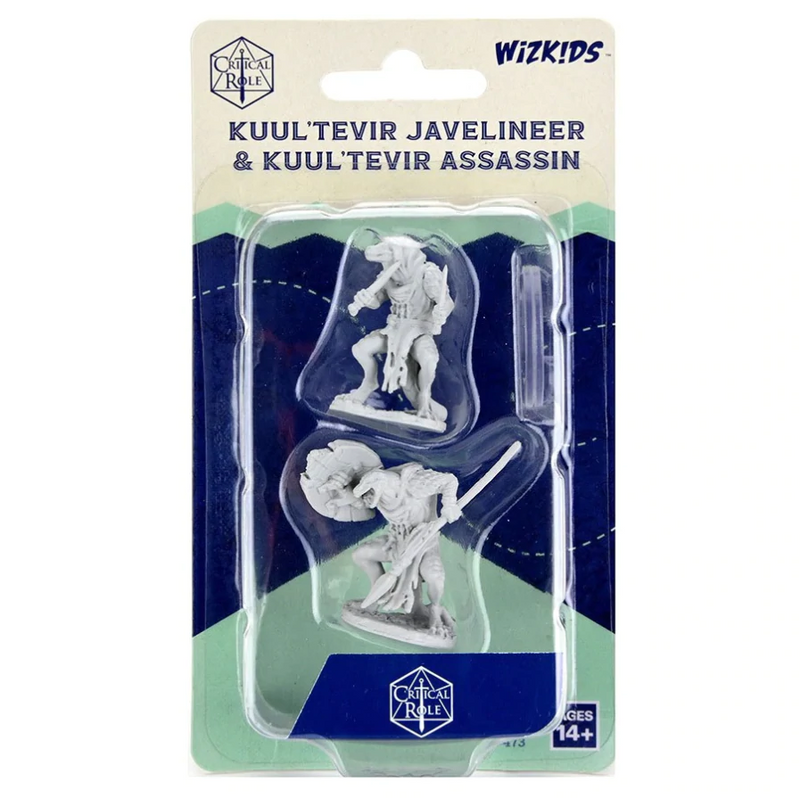 Critical Role Miniatures: W02 Kuul'tevir Javelineer & Assassin [Unpainted]