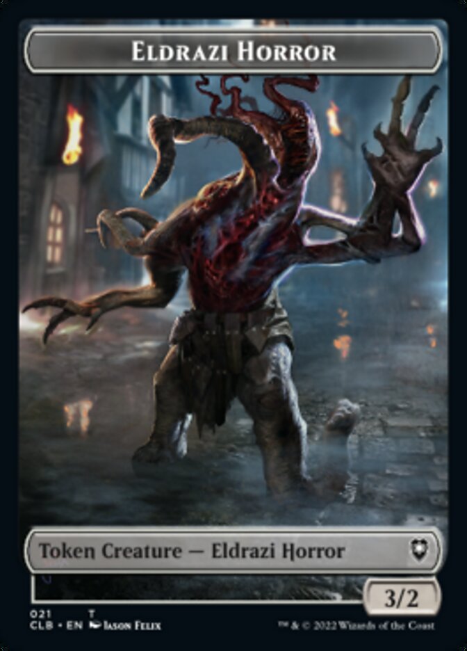 Horror // Eldrazi Horror Double-sided Token [Commander Legends: Battle for Baldur's Gate Tokens]