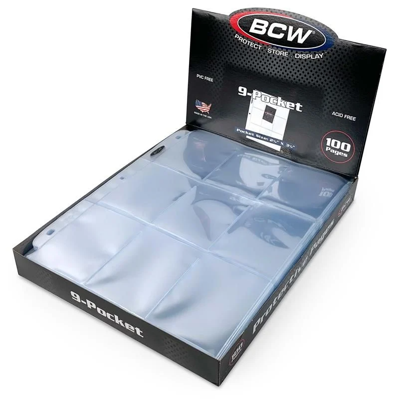 BCW Pro 9-Pocket Binder Page Box [100ct]