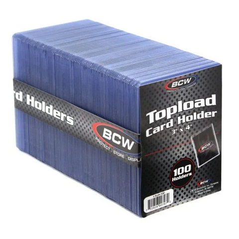 BCW 3x4 Topload Card Holder - Standard Card Size [100ct]