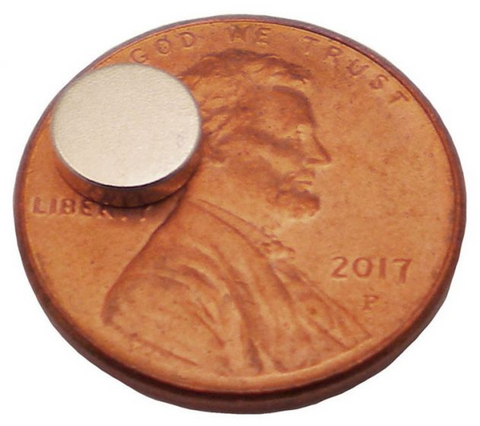 Rare Earth Magnets - 1/4" diameter x 1/16" width (20ct)