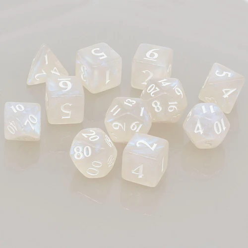 Ultra PRO Eclipse RPG Polyhedral Dice Set - Arctic White [11ct]