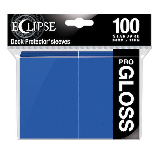Ultra PRO Eclipse Gloss Standard Deck Protector Sleeves - Pacific Blue (100ct)