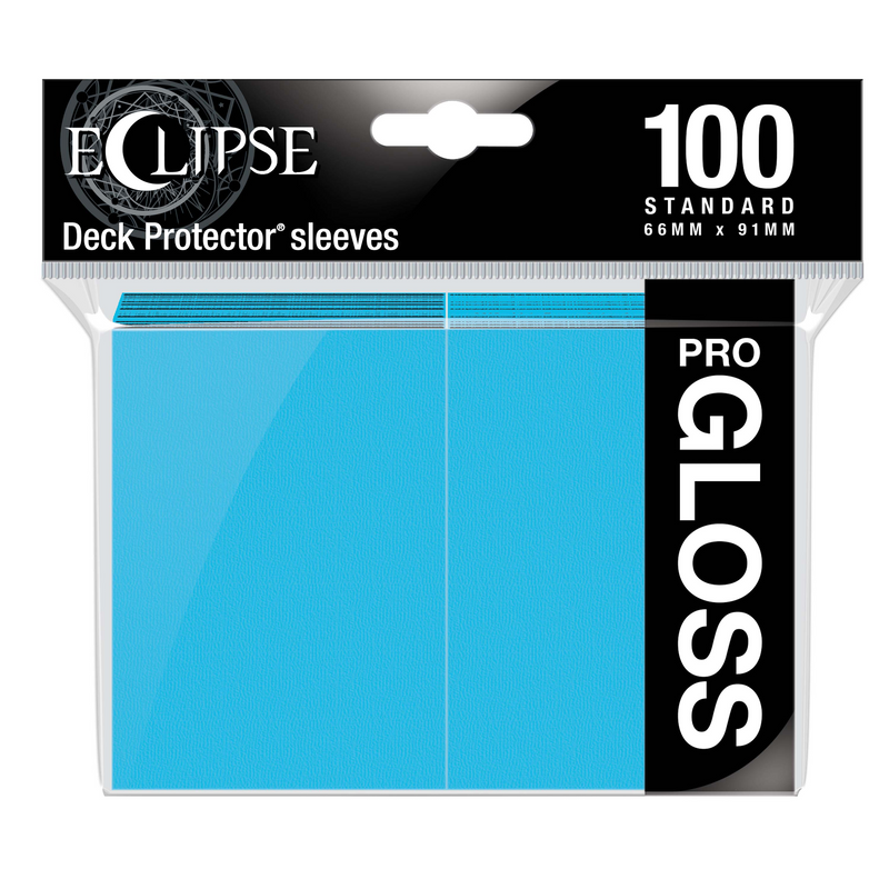 Ultra PRO Eclipse Gloss Standard Deck Protector Sleeves - Light Blue (100ct)