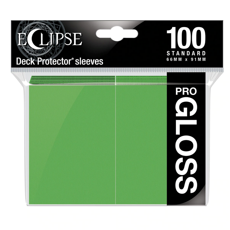 Ultra PRO Eclipse Gloss Standard Deck Protector Sleeves - Lime Green (100ct)