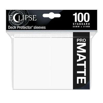 Ultra PRO Eclipse Matte Standard Deck Protector Sleeves - Arctic White (100ct)