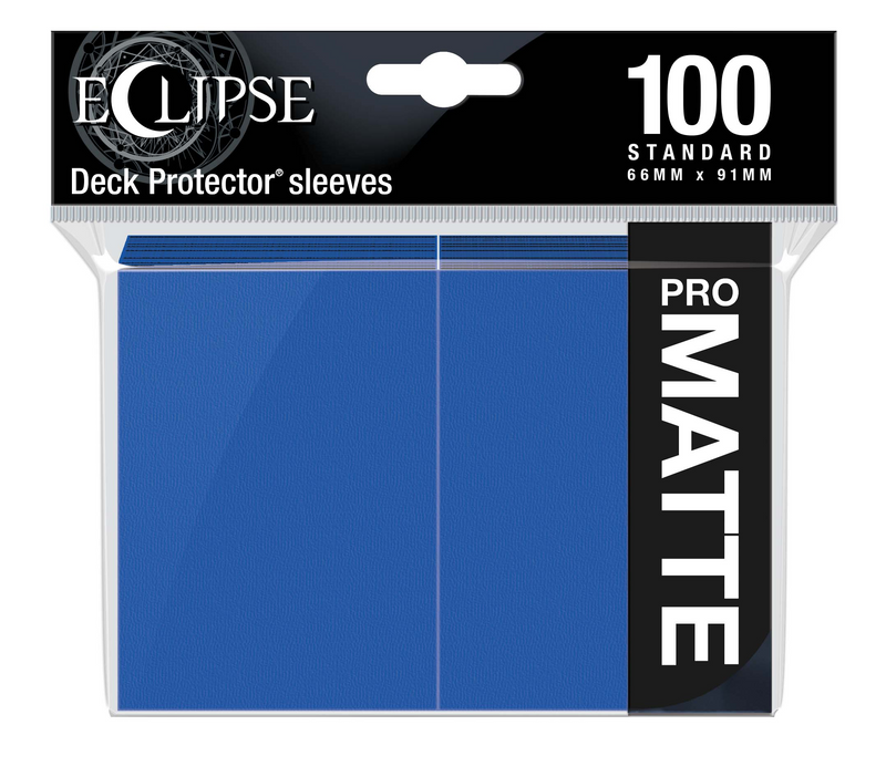 Ultra PRO Eclipse Matte Standard Deck Protector Sleeves - Pacific Blue (100ct)