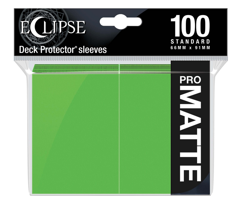 Ultra PRO Eclipse Matte Standard Deck Protector Sleeves - Lime Green (100ct)