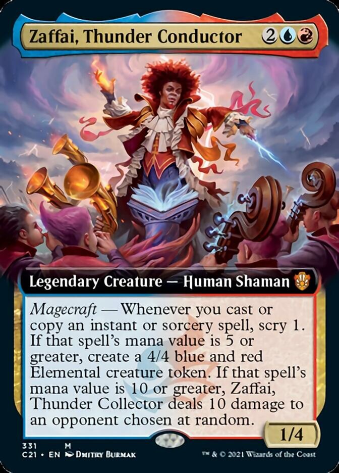 mtg zaffai commander deck Magic the Gathering: Strixhaven: Deck: Prismari Performance Jumpstart Commander: Building Zaffai, Thunder