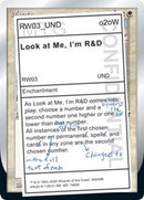Look at Me, I'm R&D [Unsanctioned]