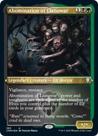 Abomination of Llanowar (Foil Etched) [Commander Legends]