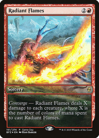 Radiant Flames [Battle for Zendikar Promos]