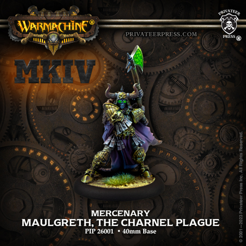 Warmachine MKIV | Mercenary Solo - Maulgreth, The Charnel Plague [Resin]