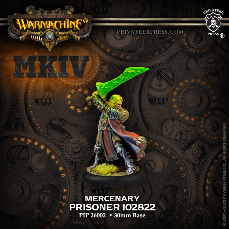 Warmachine MKIV | Mercenary Solo - Prisoner 102822 [Resin]