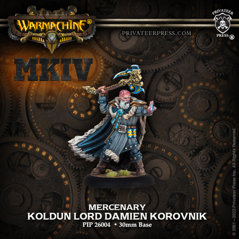 Warmachine MKIV | Mercenary Solo - Koldun Lord Damien Korovnik [Resin]