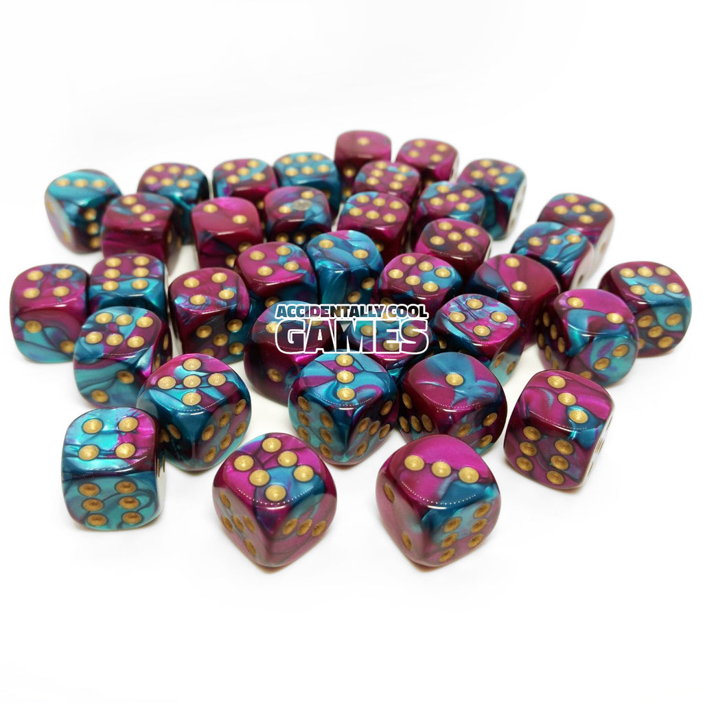 Dés 6 faces | Chessex | Chx 26849 | Gemini Purple-Teal Gold Dés 6 faces | Chessex | Chx 26849 | Gemini Purple-Teal Gold