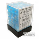 Chessex 27966 Luminary Sky/Silver 12mm d6 Dice Block [36ct]