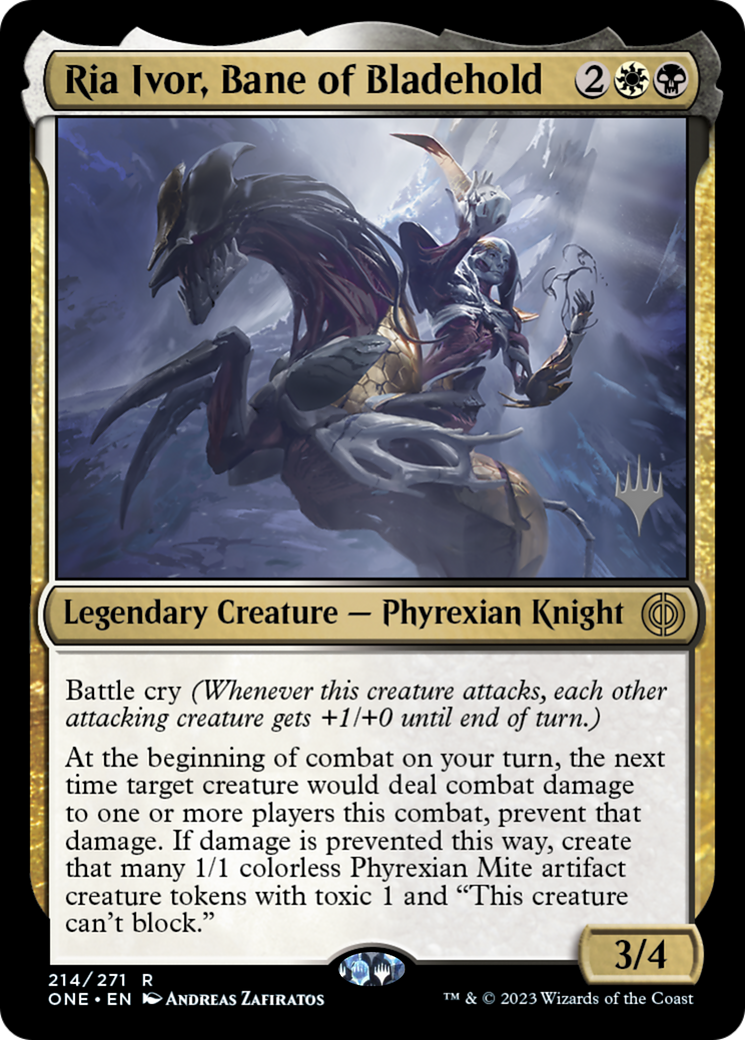 Ria Ivor, Bane of Bladehold (Promo Pack) [Phyrexia: All Will Be One Promos]