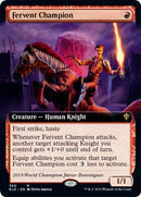 Fervent Champion (Extended Art) [Throne of Eldraine]