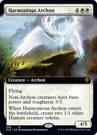 Harmonious Archon (Extended Art) [Throne of Eldraine]