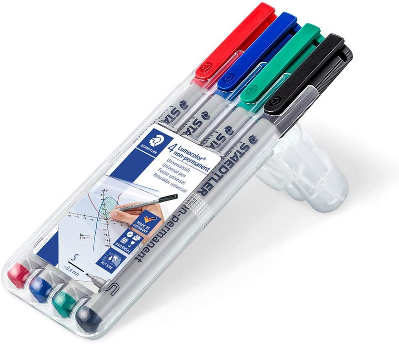 Chessex Lumocolor Non-Permanent Marker Pen Set [4 Colors]