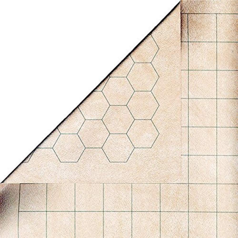 Chessex Battlemat - 1" Grid/Hex 23.5" x 26" Reversible RPG Mat