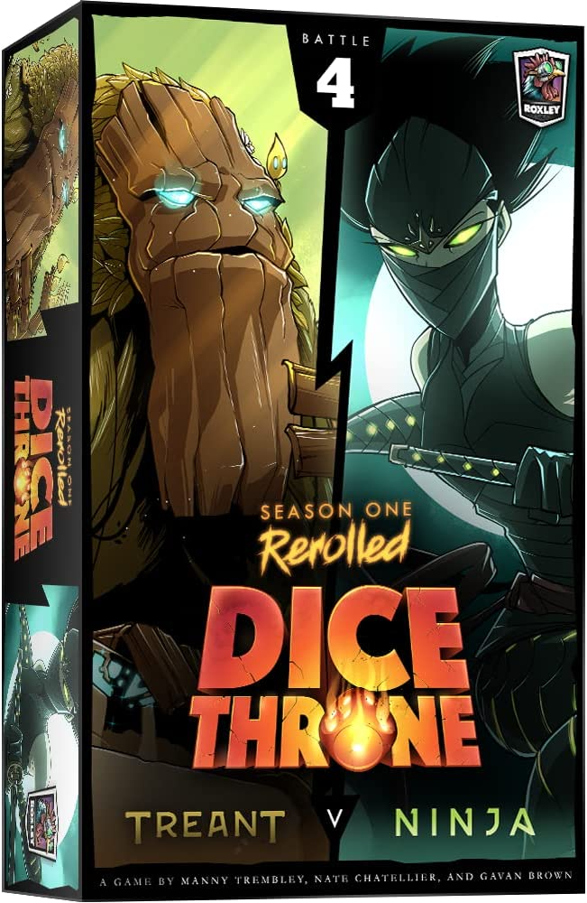 Dice Throne: Season 1 Rerolled - Box 4 | Treant vs Ninja [Base Game & Standalone Expansion]