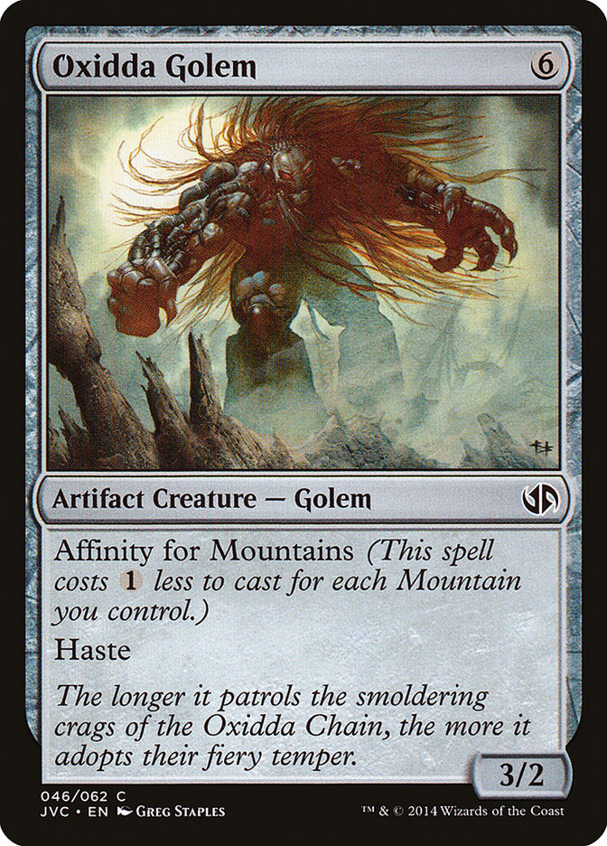 golem mtg cards Oxidda Golem [Duel Decks Anthology]