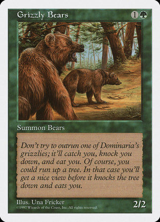 mtg bear card Grizzly Bears [Fifth Edition]
