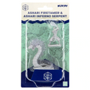 Critical Role Miniatures: W02 Ashari Firetamer & Inferno Serpent [Unpainted]