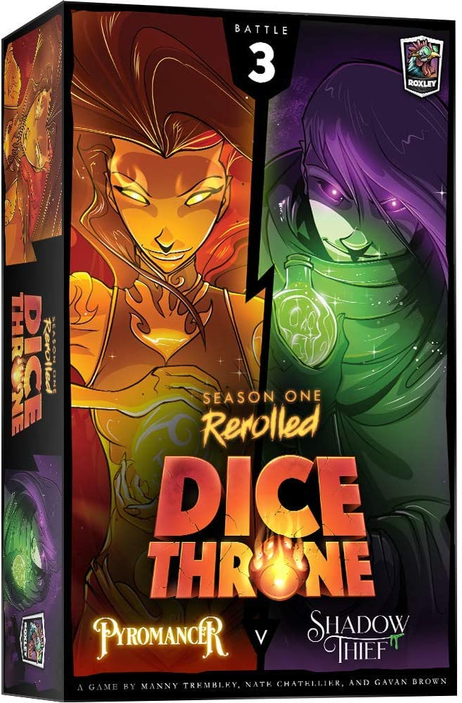 Dice Throne: Season 1 Rerolled - Box 3 | Pyromancer vs Shadow Thief [Base Game & Standalone Expansion]