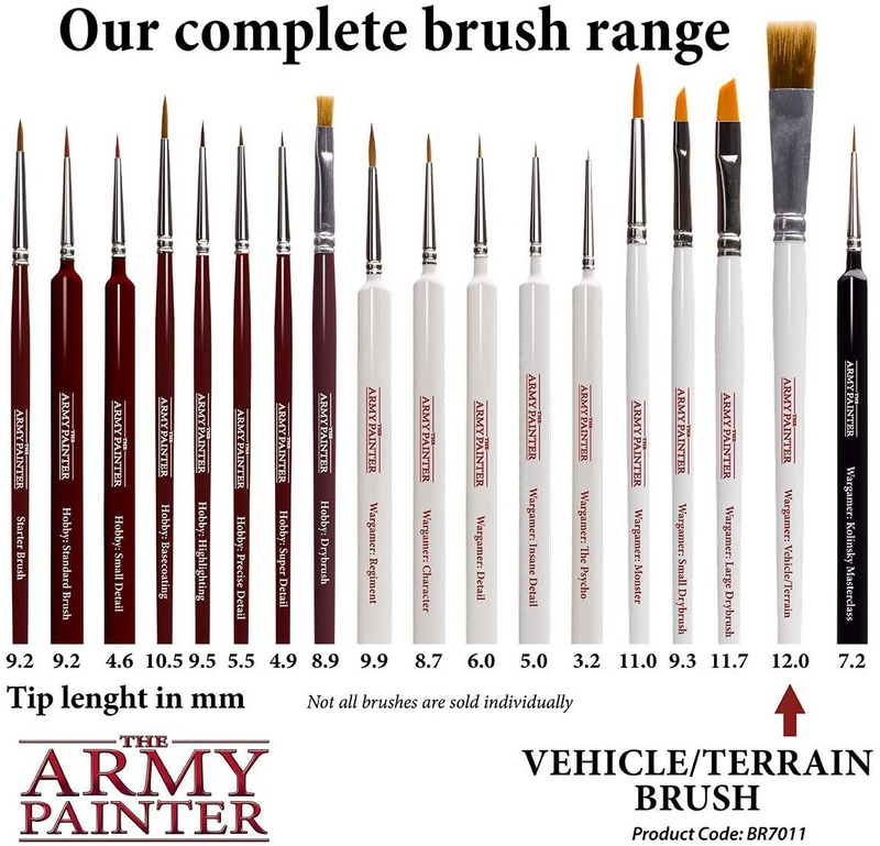The Army Painter | Wargamer Brush: Vehicle / Terrain