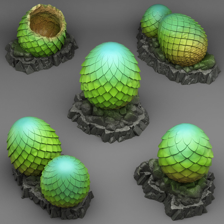 [3DP] Fantastic Rocks & Plants - Abandoned Dragon Eggs
