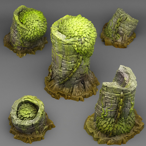 [3DP] Fantastic Rocks & Plants - Overgrown Cisterns