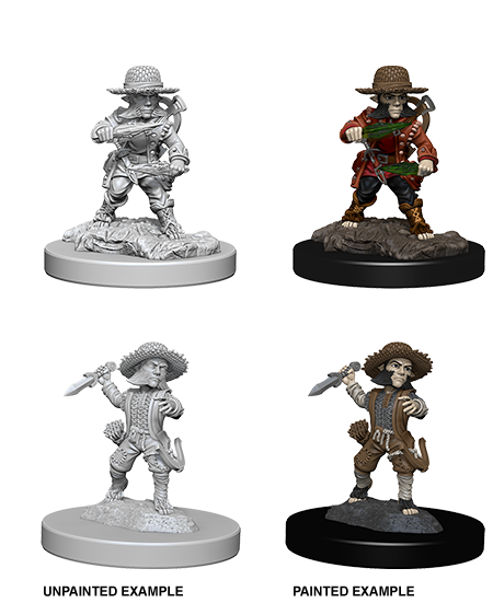 Pathfinder Battles Deep Cuts Miniatures: W06 Male Halfling Rogue [Unpainted]