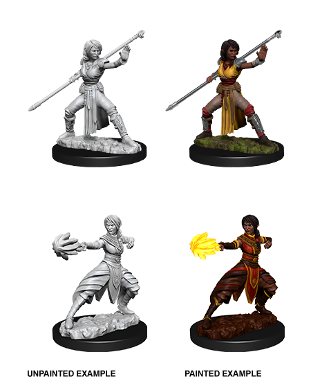 D&D Nolzur's Marvelous Miniatures: W10 Half-Elf Monk [Unpainted]