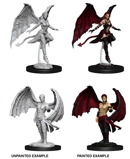 D&D Nolzur's Marvelous Miniatures: W10 Succubus & Incubus [Unpainted]