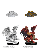 D&D Nolzur's Marvelous Miniatures: W10 Red Dragon Wyrmling [Unpainted]