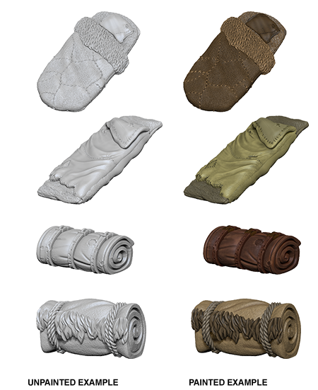 WizKids Deep Cuts Miniatures: W10 Bedrolls [Unpainted]