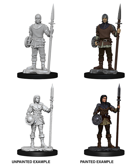 WizKids Deep Cuts Miniatures: W10 Guards [Unpainted]