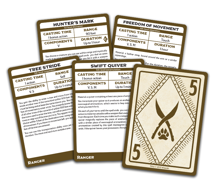 Dungeons & Dragons Spellbook Cards: Ranger