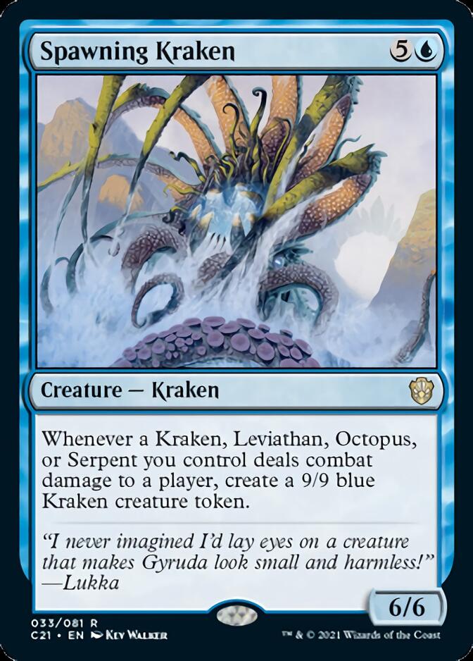 mtg kraken leviathan octopus serpent commander deck EDH Deck Kumena, Tyrant of Orazca 100 Magic Cards Moonveil Games Spawning Kraken Commander 2021